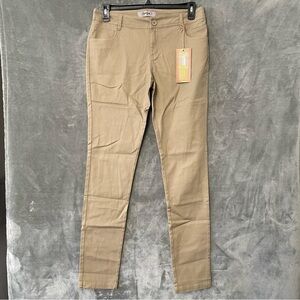 NWT Spoon Jeans Khaki Stretch Skinny Pants Women's Juniors Size 13